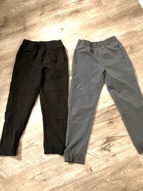 Casual Jogger Pants Duo - Black & Steel Gray lot of 2 Mta sport size 8
